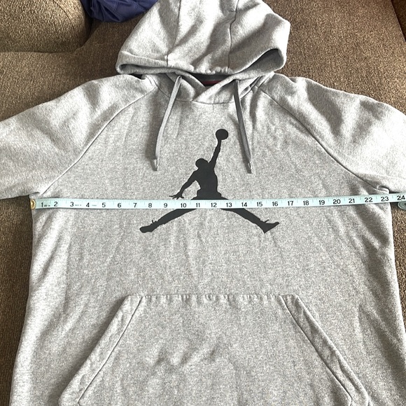 Jordan Air Standard Fit Mens Grey Hoodie. Mint Condition - Picture 3 of 10